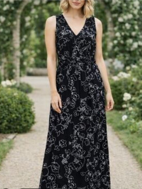 Soma Dresses & Skirts - Soma Black Floral Maxi Dress